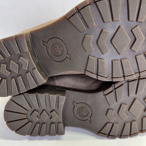 Born Codi Suede Hiking Boots Size 6M Taupe Waterproof Lug Sole Urban Rugged - Picture 12 of 15